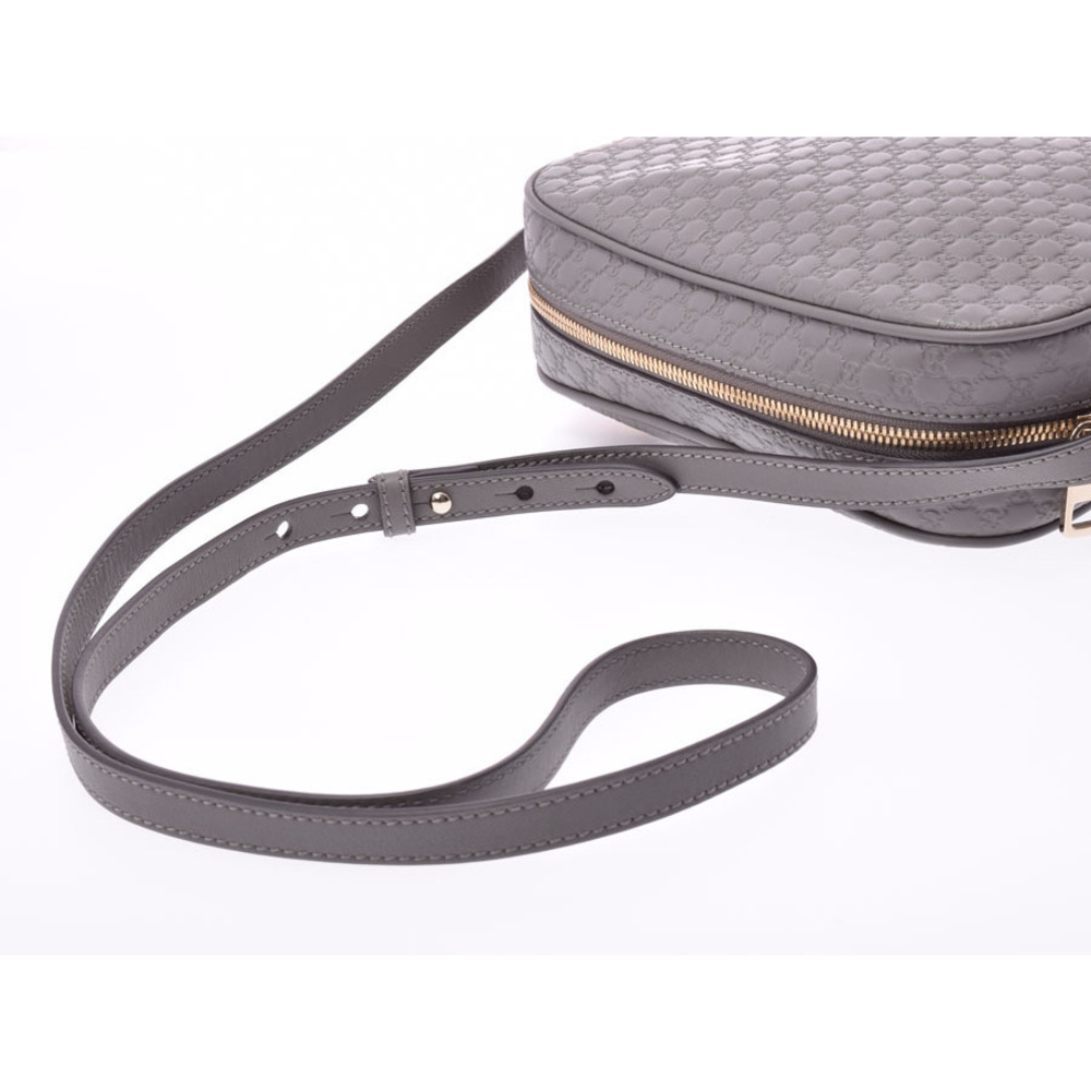 Gucci Bag Shoulder Leather GG ssima Gray - Picture 3 of 11